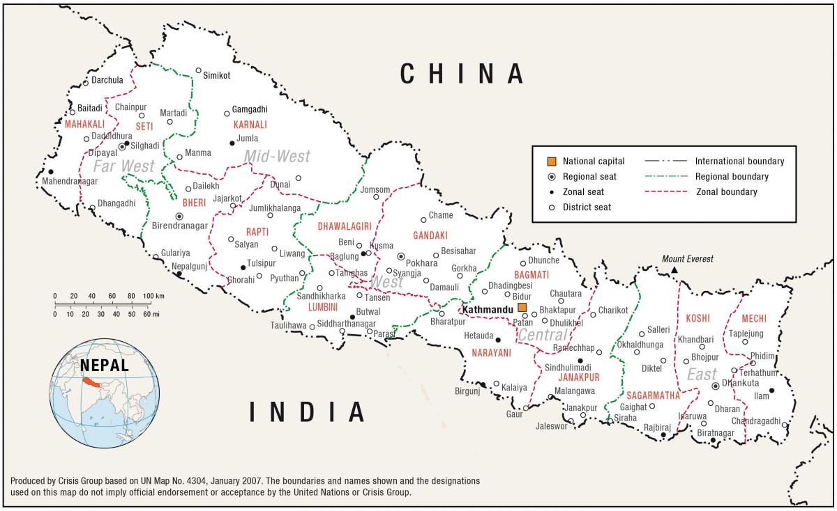 Karta kuća Nepal