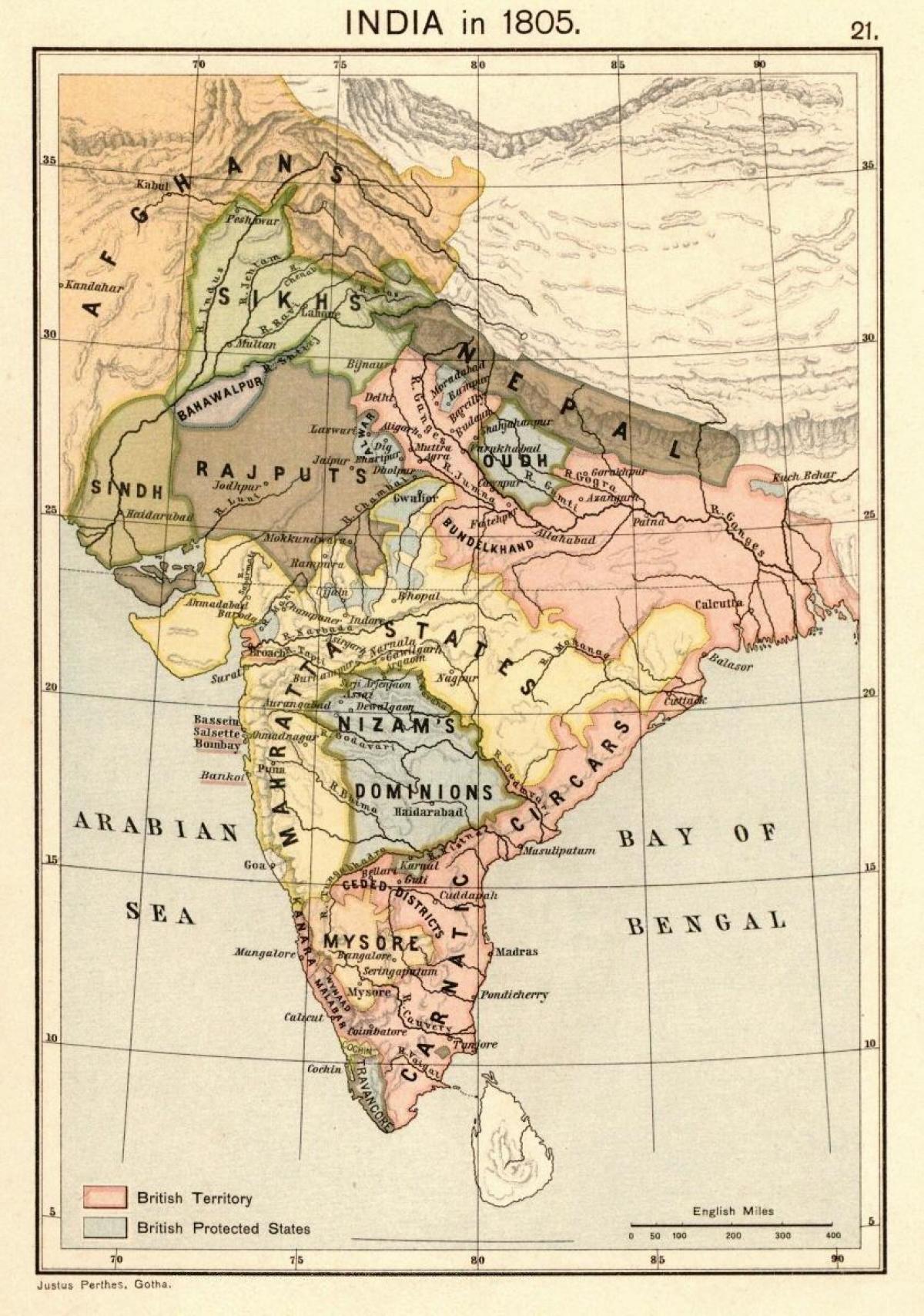 karta Nepal do 1816