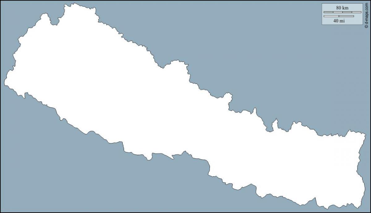Karta prazna Nepal