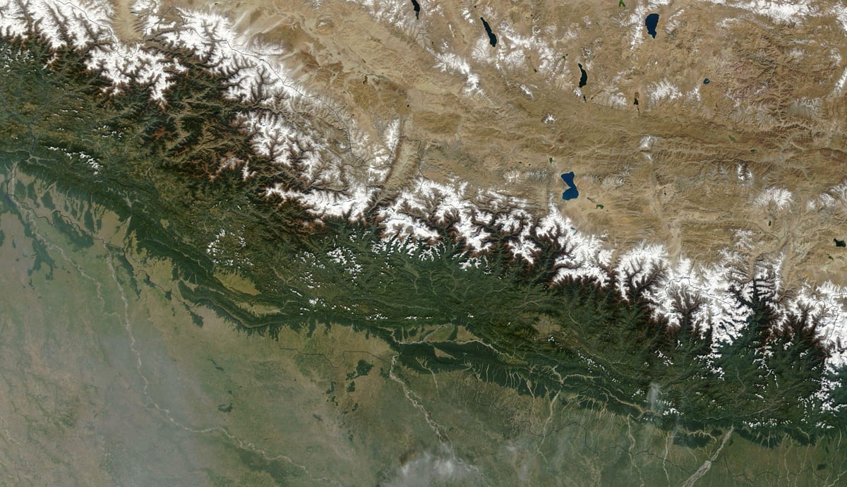 Karta satelit Nepal video