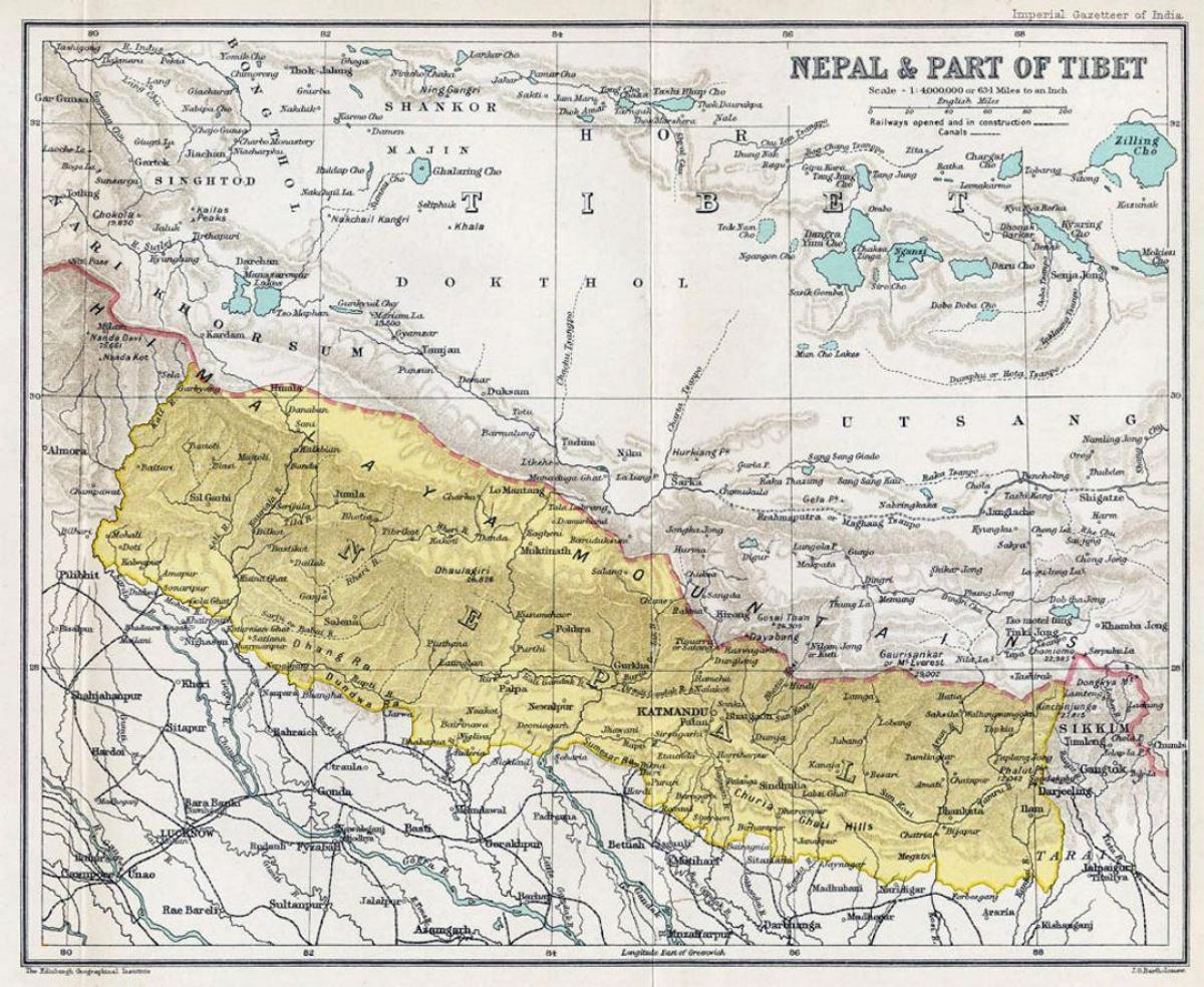 Nepal je kartica stara