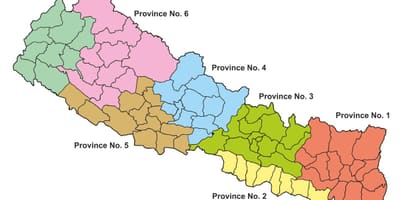 Karta Nepala, provincija 